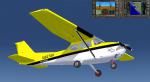 FSX Cessna 172 SP Skyhawk White/Yellow Scheme